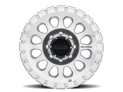 Method Race Wheels MR315 Machined 8-Lug Wheel; 17x8.5; 0mm Offset (15-19 Silverado 3500 HD SRW)