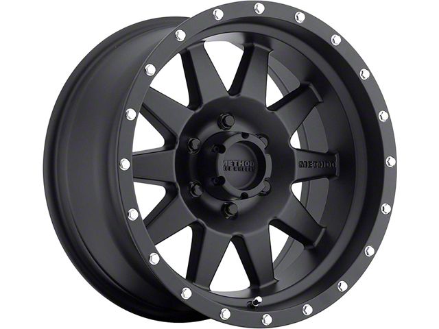 Method Race Wheels MR301 The Standard Matte Black 6-Lug Wheel; 17x8.5; 25mm Offset (15-20 Yukon)