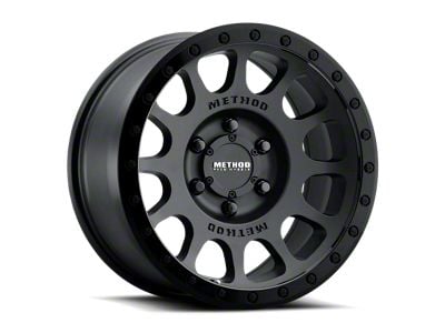 Method Race Wheels MR305 NV Matte Black with Gloss Black Lip 6-Lug Wheel; 16x8; 0mm Offset (19-23 Ranger)