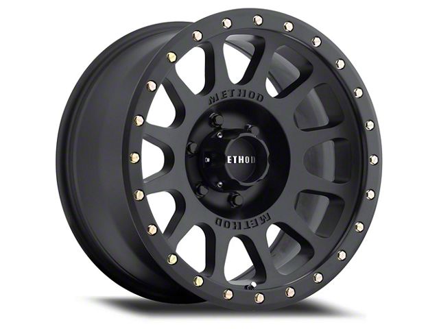 Method Race Wheels MR305 NV Matte Black 8-Lug Wheel; 17x8.5; 0mm Offset (11-16 F-350 Super Duty SRW)