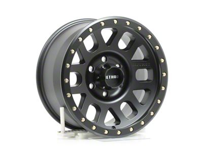 Method Race Wheels MR309 Grid Matte Black 6-Lug Wheel; 17x8.5; 0mm Offset (2024 Ranger)