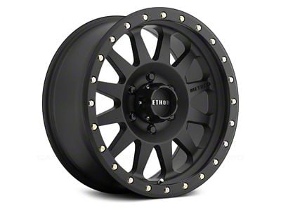 Method Race Wheels MR304 Double Standard Matte Black 5-Lug Wheel; 17x8.5; 0mm Offset (94-01 RAM 1500)