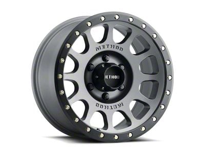 Method Race Wheels MR305 NV Titanium with Matte Black Lip 8-Lug Wheel; 17x8.5; 0mm Offset (94-02 RAM 3500 SRW)