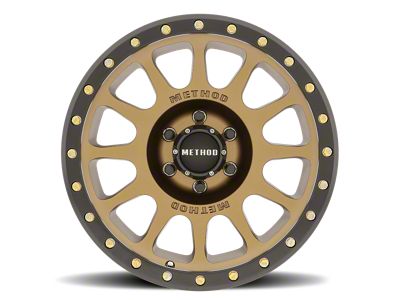 Method Race Wheels MR305 NV Bronze with Matte Black Lip 5-Lug Wheel; 17x8.5; 25mm Offset (15-22 Colorado)