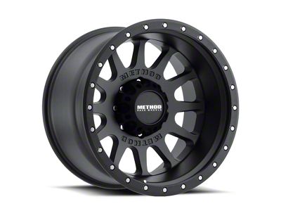 Method Race Wheels MR605 NV Matte Black 8-Lug Wheel; 20x9; -12mm Offset (17-22 F-350 Super Duty SRW)