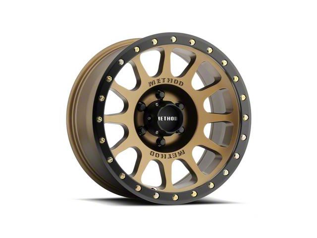 Method Race Wheels MR305 NV Bronze with Matte Black Lip 8-Lug Wheel; 20x9; 18mm Offset (19-24 RAM 2500)