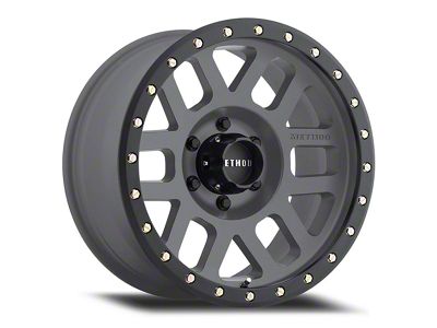 Method Race Wheels MR309 Grid Titanium 6-Lug Wheel; 18x9; 18mm Offset (19-24 Sierra 1500)