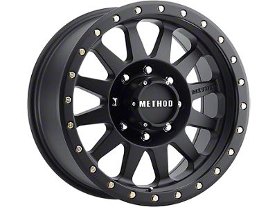 Method Race Wheels MR304 Double Standard Matte Black 8-Lug Wheel; 17x8.5; 0mm Offset (07-10 Sierra 2500 HD)
