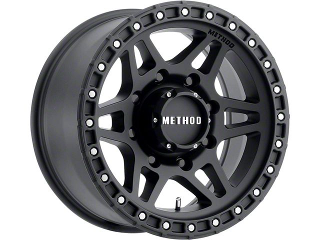Method Race Wheels MR312 Matte Black 8-Lug Wheel; 17x8.5; 0mm Offset (07-10 Silverado 2500 HD)