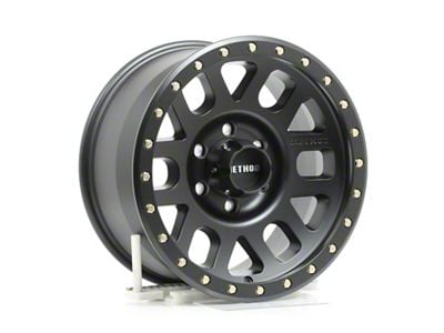 Method Race Wheels MR309 Grid Matte Black 6-Lug Wheel; 17x8.5; 0mm Offset (21-24 Tahoe)