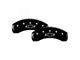 MGP Brake Caliper Covers with Bowtie Logo; Black; Front and Rear (15-20 Colorado)