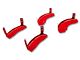 MGP Brake Caliper Covers with Ford Oval Logo; Red; Front and Rear (21-24 F-150)