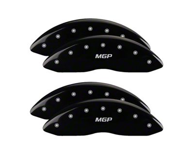 MGP Brake Caliper Covers with MGP Logo; Black; Front and Rear (05-07 F-250 Super Duty SRW)