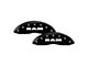 MGP Brake Caliper Covers with RAM Logo; Black; Front and Rear (11-18 RAM 3500 SRW)