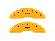 MGP Brake Caliper Covers with MGP Logo; Yellow; Front and Rear (11-18 RAM 3500 SRW)