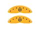 MGP Brake Caliper Covers with RAM and RAMHEAD Logo; Yellow; Front and Rear (2010 RAM 3500 SRW)