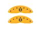 MGP Brake Caliper Covers with RAM and RAMHEAD Logo; Yellow; Front and Rear (11-18 RAM 3500 SRW)