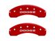 MGP Brake Caliper Covers with Broken Dodge; Red; Front and Rear (06-10 RAM 1500, Excluding SRT-10)