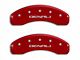 MGP Brake Caliper Covers with DENALI Logo; Red; Front and Rear (09-13 Sierra 1500)