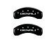 MGP Brake Caliper Covers with Denali Logo; Black; Front and Rear (19-24 Sierra 1500)