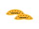 MGP Brake Caliper Covers with Denali Logo; Yellow; Front and Rear (20-24 Sierra 2500 HD)