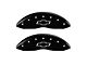 MGP Brake Caliper Covers with Bowtie Logo; Black; Front Only (05-07 Silverado 1500)