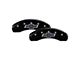 MGP Brake Caliper Covers with 100 Anniversary Chevrolet Logo; Black; Front and Rear (11-19 Silverado 2500 HD)