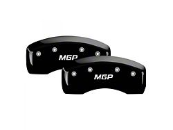 MGP Brake Caliper Covers with MGP Logo; Black; Front and Rear (20-24 Silverado 2500 HD)