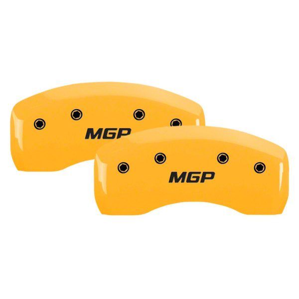 Mgp Silverado Yellow Caliper Covers With Mgp Logo Front And Rear Smgpyl