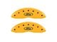 MGP Brake Caliper Covers with Ford Oval Logo; Yellow; Front and Rear (13-24 F-250 Super Duty)