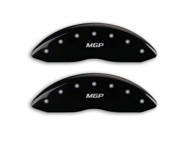 MGP Brake Caliper Covers with MGP Logo; Black; Front and Rear (07-14 Tahoe)