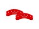 MGP Brake Caliper Covers with Bowtie Logo; Red; Front and Rear (15-20 Tahoe, Excluding Premier w/ Front Brembo Calipers)