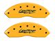 MGP Brake Caliper Covers with Lightning Logo; Yellow; Front and Rear (99-03 F-150 Lightning)