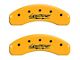 MGP Brake Caliper Covers with Lightning Logo; Yellow; Front and Rear (99-03 F-150 Lightning)