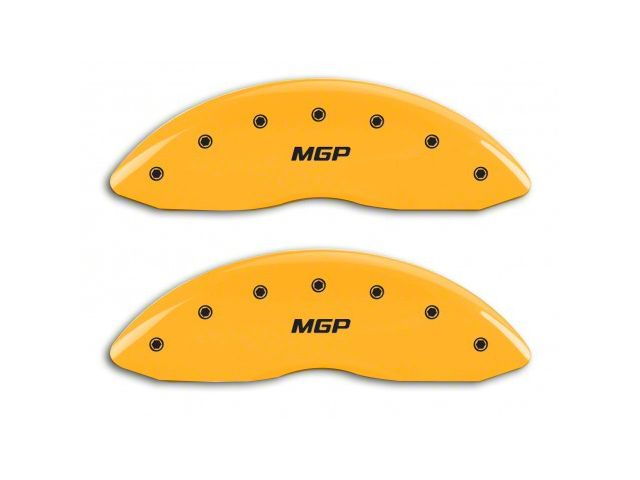 MGP Brake Caliper Covers with MGP Logo; Yellow; Front Only (07-13 Sierra 1500)