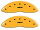 MGP Brake Caliper Covers with MGP Logo; Yellow; Front and Rear (14-18 Sierra 1500)