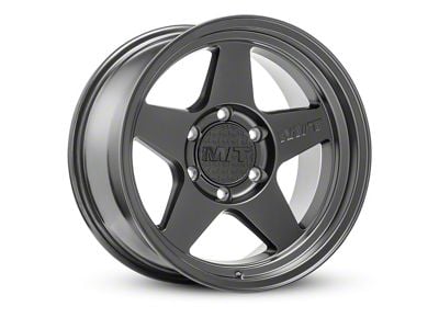 Mickey Thompson Open 5 Satin Black 6-Lug Wheel; 17x9; -12mm Offset (07-13 Sierra 1500)