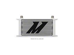 Mishimoto Universal 19-Row Dual Pass Oil Cooler; Silver (Universal; Some Adaptation May Be Required)