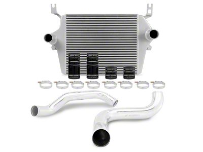 Mishimoto Performance Intercooler Kit with Polished Piping; Silver (99-03 7.3L Powerstroke F-250 Super Duty)