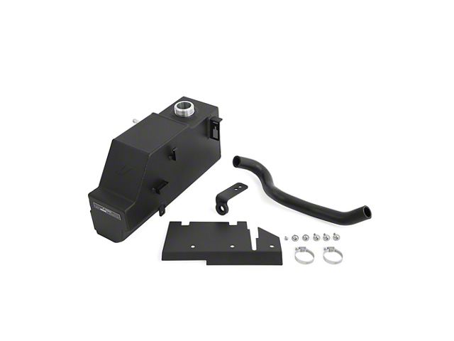 Mishimoto Aluminum Primary Degas Tank Kit; Micro-Wrinkle Black (11-19 6.7L Powerstroke F-350 Super Duty)