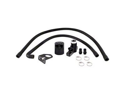 Mishimoto Baffled Oil Catch Can; Black (08-10 6.4L Powerstroke F-350 Super Duty)