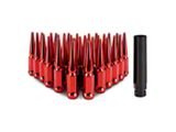 Mishimoto Red Steel Spiked Lug Nuts; M14 x 1.5; Set of 32 (11-24 F-350 Super Duty)