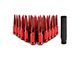 Mishimoto Red Steel Spiked Lug Nuts; M14 x 1.5; Set of 32 (11-24 F-350 Super Duty)