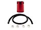 Mishimoto 3-Port Compact Baffled Oil Catch Can; Red (Universal; Some Adaptation May Be Required)