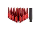 Mishimoto Red Steel Spiked Lug Nuts; M14 x 1.5; Set of 24 (19-25 RAM 1500)