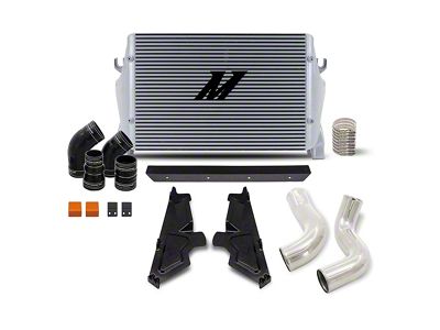 Mishimoto Performance Intercooler Kit with Polished Piping; Silver (19-25 6.7L RAM 3500)