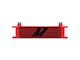 Mishimoto Universal 10-Row Oil Cooler; Red (Universal; Some Adaptation May Be Required)