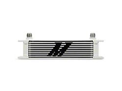 Mishimoto Universal 10-Row Oil Cooler; White (Universal; Some Adaptation May Be Required)