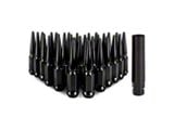 Mishimoto Black Steel Spiked Lug Nuts; M14 x 1.5; Set of 32 (07-25 Sierra 2500 HD)