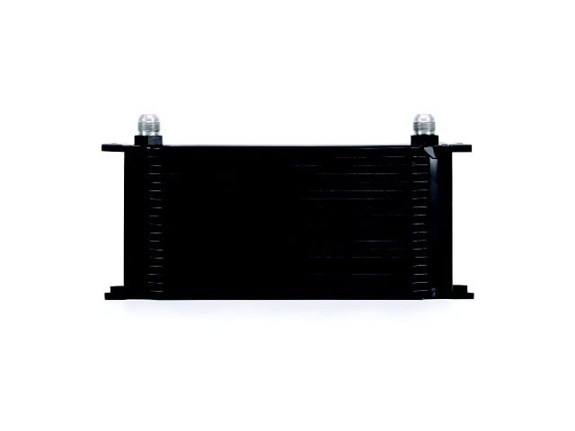 Mishimoto Universal 19-Row Dual Pass Oil Cooler; Black (Universal; Some Adaptation May Be Required)